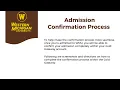 How to confirm your admission to WMU