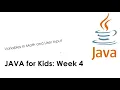MA Education Alpha Java for Kids Week 4 Variables in math and user input