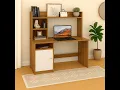 Callas Engineered Wooden Study Table with Hutch Bottom Storage Installation ST-05
