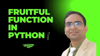 Fruitful function in Python