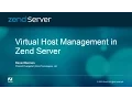 Virtual Host Management in Zend Server