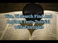Find and Replace in Vim Editor in Rhel8