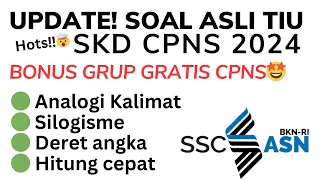 Download UPDATE‼️ SOAL ASLI TIU CPNS 2024, PART 3 MP3