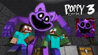 MONSTER SCHOOL HORROR: POPPY PLAYTIME CHAPTER 3 - CATNAP HORROR GAME - Minecraft Animation