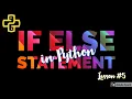 If Else Statement in Python Lesson