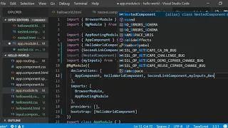 Angular 7 - Nesting a Component inside a Parent