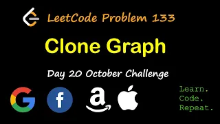 Clone Graph LeetCode 133 October LeetCode Challenge Day 20