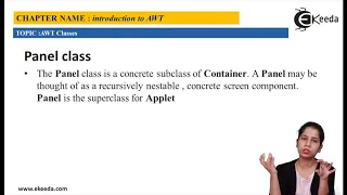 Component Class Container - AWT