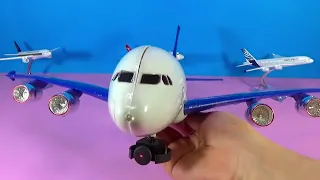 UNBOXING BEST PLANES: Boeing 757 777 787 Airbus 300 350 380 BELUGA DHL Spain USA India Canada models