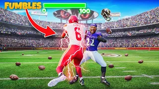 Madden 26 But Fumbles are set to 100