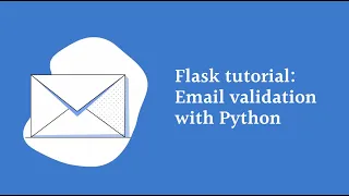 Flask tutorial Email validation with Python
