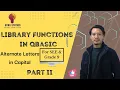 Library Functions in QBasic SEE Class 9 Alternate Letters in Capital Part II Sushan Hada