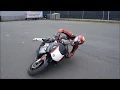 Lean angle practice - over the edge