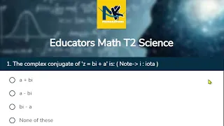 TEST DISCUSSION T2 Complex Numbers PPSC Basic Mathematics MK Preparations