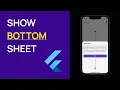 Flutter Modal Bottom Sheet Full Screen Step by step
