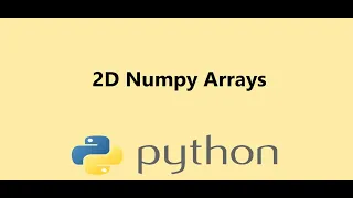 3 - 2D Numpy arrays Subsetting and Statistics Presented by Dr N Miri