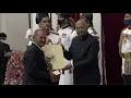 President Kovind confers Dronacharya Award 2021 upon Dr Tapan Kumar Panigrahi