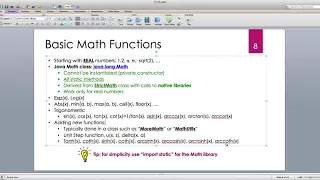 Java for Scientific Computing java lang Math class