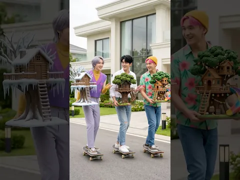 Thử Thách Tìm Ra Nhà Trên Cây Đẹp Nhất | RXTU | #ai #funny #kpopdemonhunters