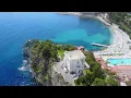 2 Yachts. $1 Billion - Exclusive Close up of Sailing Yacht and Motor Yacht A - 4k