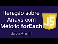 Iteracao em Arrays com metodo forEach em JavaScript