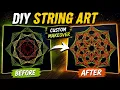 I Transformed an Old String Art into a New Design Before After