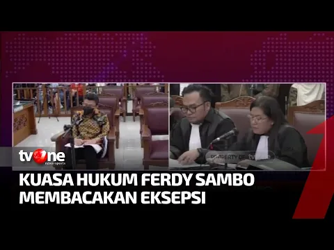 Ferdy Sambo Ajukan Eksepsi di Persidangan