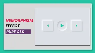 How To Create Neumorphism Effect Using Html Css Only Pure Css Neumorphism Effect Concept