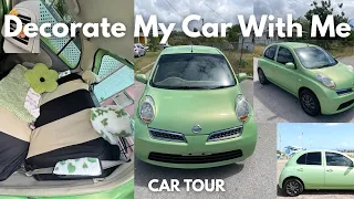 decorate my car with me shein accessories haul car tour