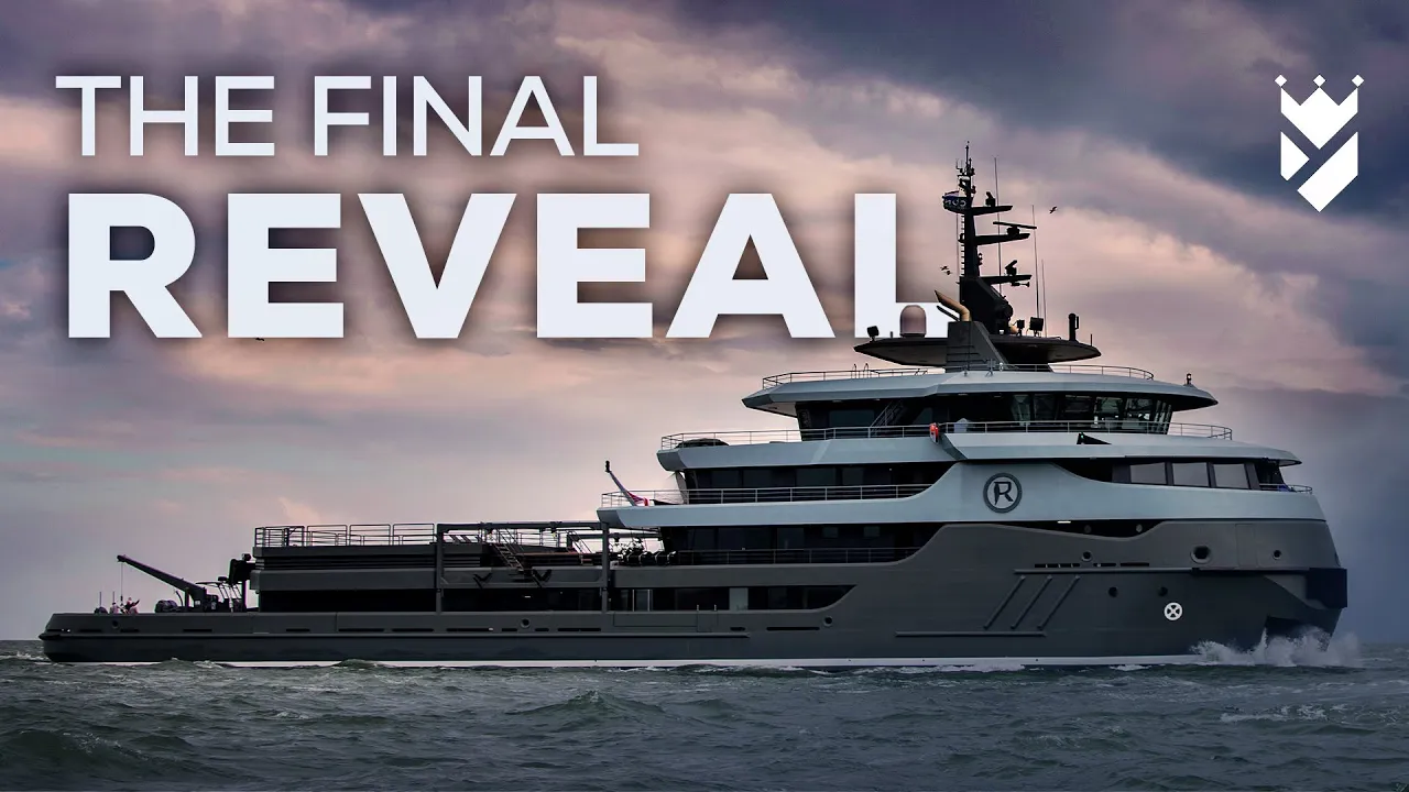 EXTRAORDINARY ICON'S EXPLORER YACHT RAGNAR LAUNCHED AND DELIVERED. UNIQUE FOOTAGE!