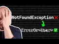 Exceptions are evil This is what I do instead