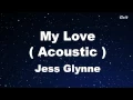 My Love (Acoustic) - Jess Glynne Karaoke【No Guide Melody】