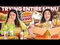 Trying Entire Menu of Burger King What your ideal burger king order should be TheThakurSisters