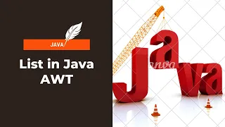 List in Java AWT program of List in AWT