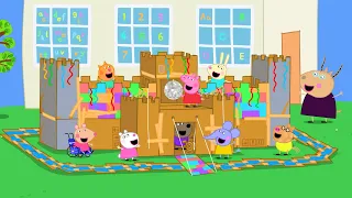 Peppa Pig & Friends Build a GIANT Cardboard Castle Together! 🏰 | Tales Full Episodes | 1 HOUR