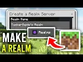 How To Create A Minecraft Realm - Full Guide
