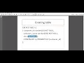 HOW TO CREATE A TABLE IN ORACLE PRACTICAL SESSION ON DBMS lecture