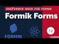 React Formik YouTube Form using useFormik Hook