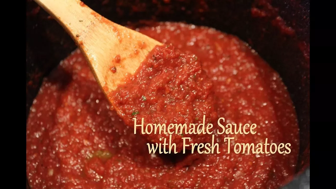 Fresh Tomato Sauce recipe - Italian Style. 
