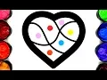 Paint by Color Heart Coloring Pages and Ring Flower Painting Pages for Girls