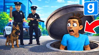 LA POLICE ME CHERCHE ! CACHE CACHE GMOD