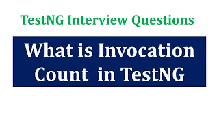 What is the use of invocation count in TestNG Selenium TestNG Interview Questions