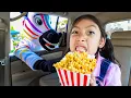 Download Lagu Wendy \u0026 Maddie’s Drive in Movie Night Popcorn Surprise! 🍿