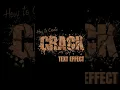 Text manipulated in canva learn how to create this crack text effect