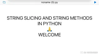 String Slicing in python tamil String Functions and Methods in python tamil