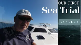 CAN WE SURVIVE OUR FIRST SEA TRIAL? – Catamaran Built from Scratch Ep383