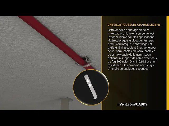 nVent CADDY cheville poussoir charge légère