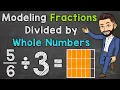 Dividing Fractions by Whole Numbers Using Models Math with Mr J
