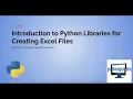 Creating and Editing Excel Files in Python An Introduction