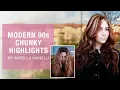 Modern 90s Chunky Highlights by Mirella Manelli Kenra Color Kenra Professional